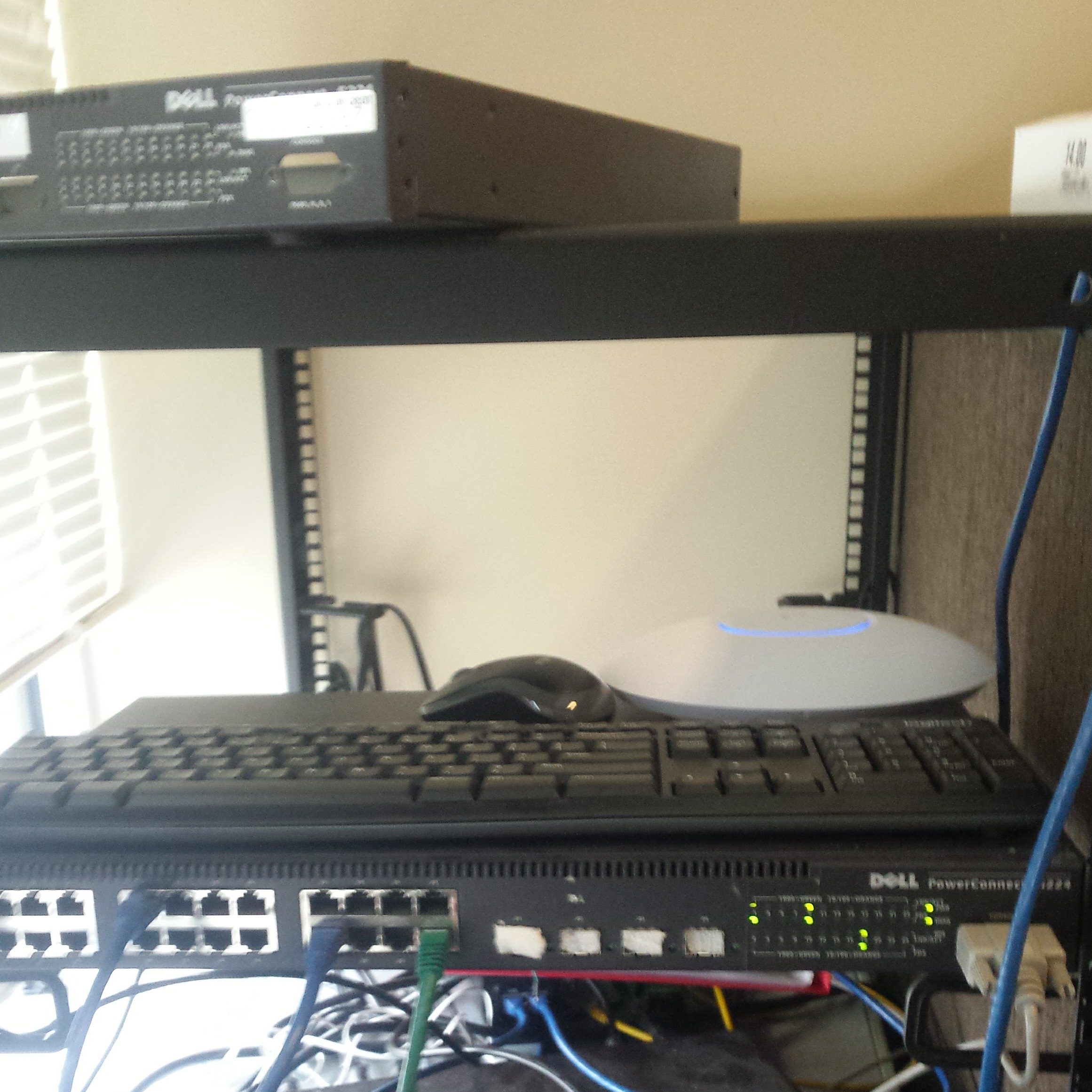 The dead corpse on top of the rack is for motivational purposes.